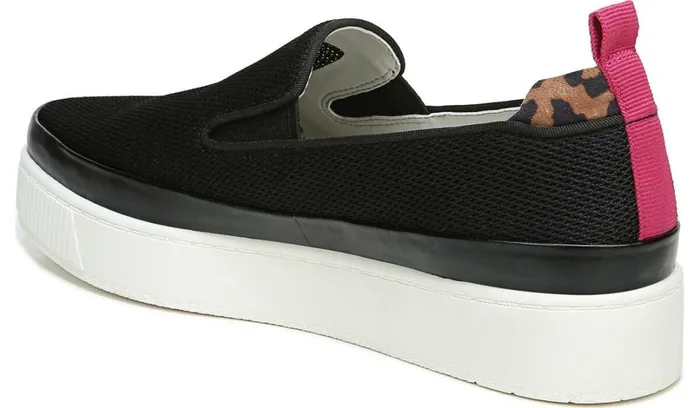 Sneakers Women Franco Sarto Franco Homer 4 Platform Slip On Sneaker Black Mesh
