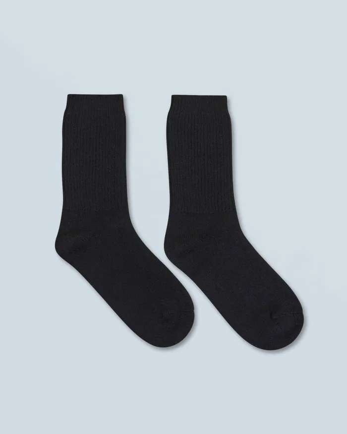 Socks From Future Ribbed MidHigh Socks Black