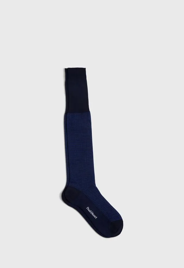 Socks Paulstuart Mens Wool Houndstooth Sock Black