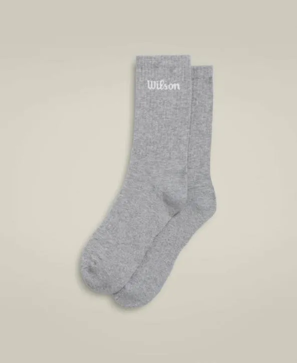 Socks Women Wilson Crew Sock Med Heather Gray