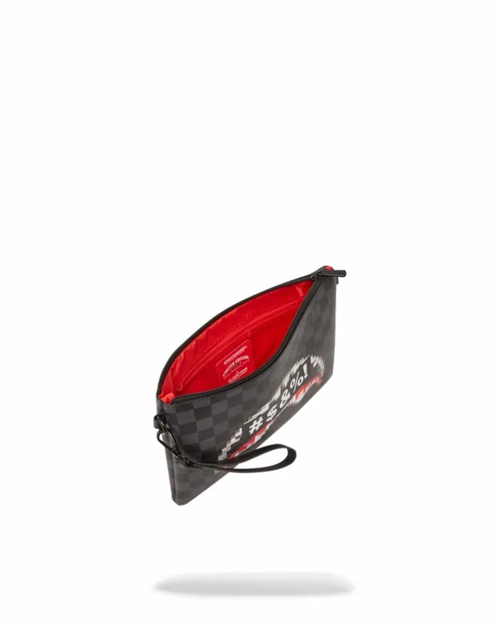 SPRAYGROUND 039WHAT THE BEEP039 SHARK CROSSOVER CLUTCH Bags