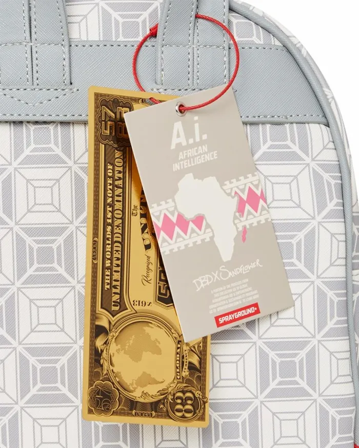 SPRAYGROUND AI8 AFRICAN INTELLIGENCE BOOKED and BUSY SAVAGE BACKPACK Bags