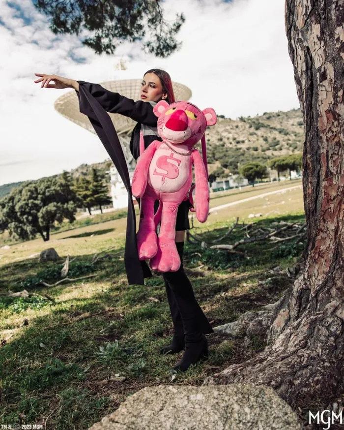 SPRAYGROUND PINK PANTHER UP TO NO GOOD TEDDY BEAR BACKPACK Bags