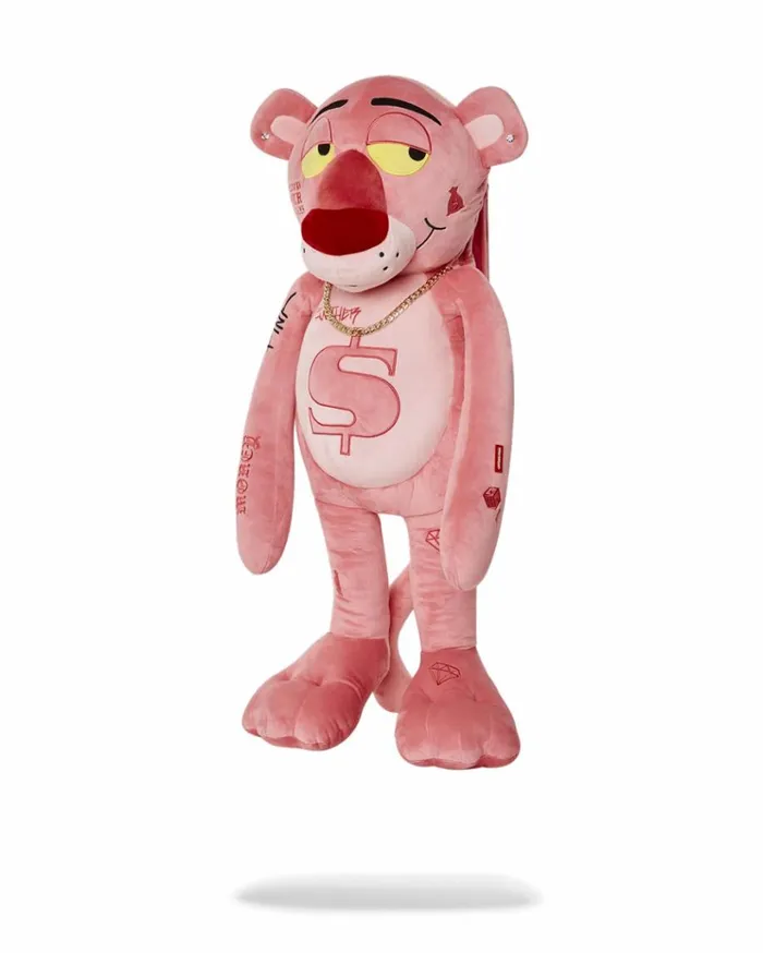 SPRAYGROUND PINK PANTHER UP TO NO GOOD TEDDY BEAR BACKPACK Bags