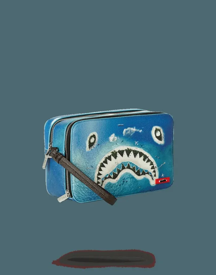 SPRAYGROUND SHARK ISLAND TOILETRY AKA MONEY BAG Bags