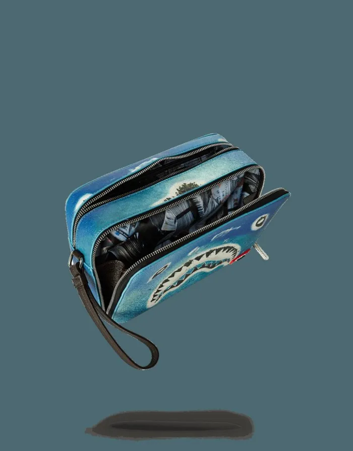 SPRAYGROUND SHARK ISLAND TOILETRY AKA MONEY BAG Bags SPRAYGROUND SHARK ISLAND TOILETRY AKA MONEY BAG Bags