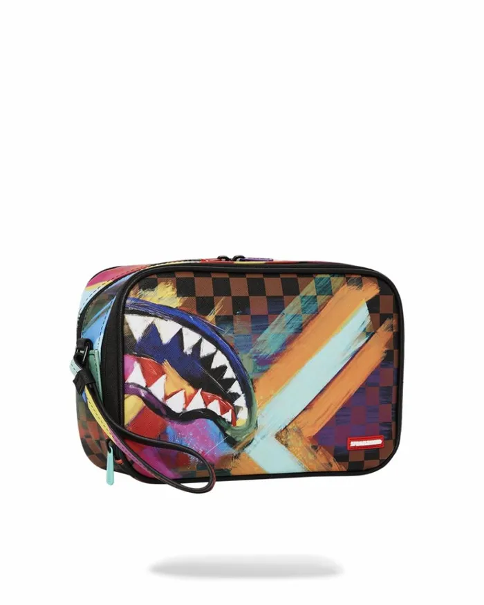 SPRAYGROUND SHARKS IN PARIS CITY STREAKS TOILETRY BAG Bags