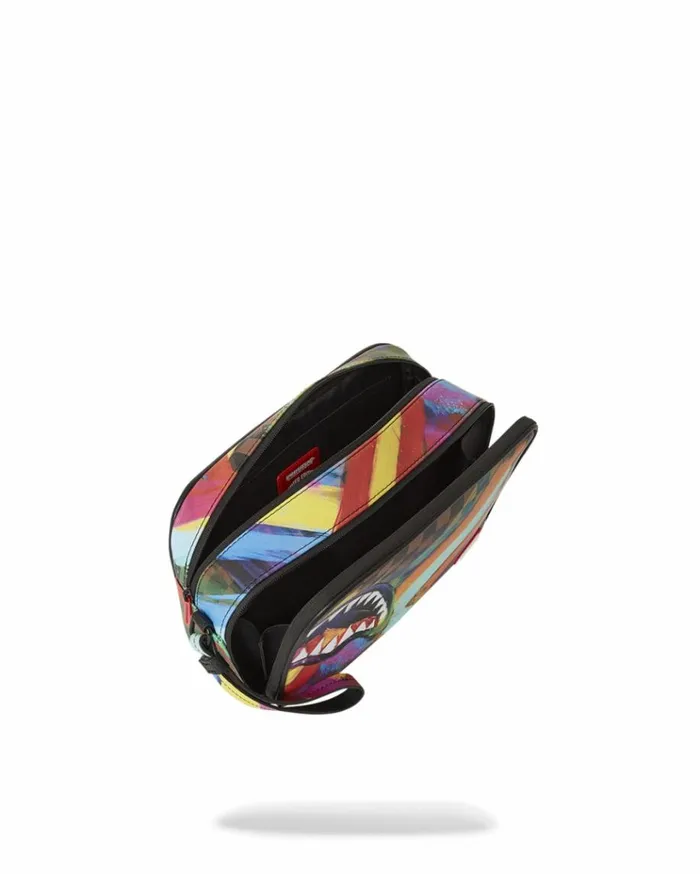 SPRAYGROUND SHARKS IN PARIS CITY STREAKS TOILETRY BAG Bags