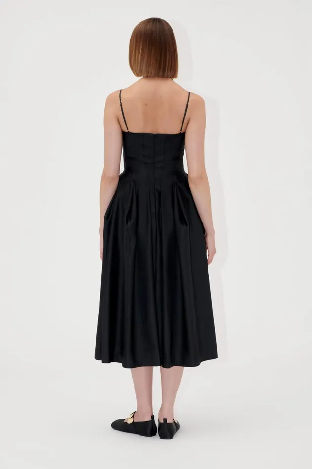 Stine Goya Dresses Double Strap HighVolume Dress 8211 Black 8211 Women