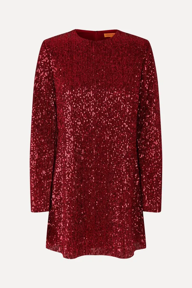 Stine Goya Dresses Fluid Short Dress 8211 Bordeaux 8211 Women