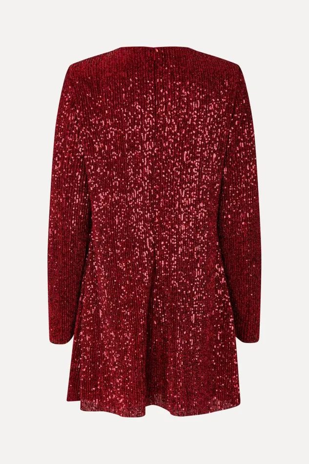 Stine Goya Dresses Fluid Short Dress 8211 Bordeaux 8211 Women