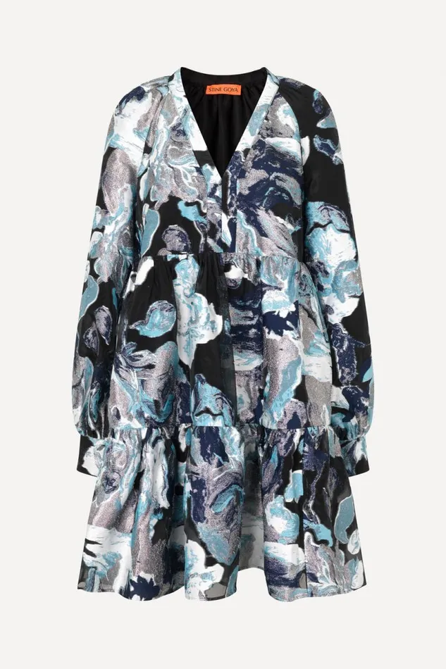 Stine Goya Dresses Jasmine Dress 8211 Icy Flower 8211 Women