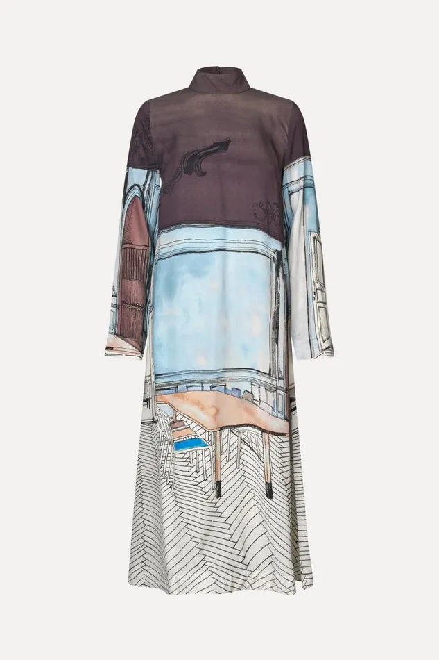 Stine Goya Dresses Long Sleeve Midi Dress 8211 Fineline Showroom 8211 Women
