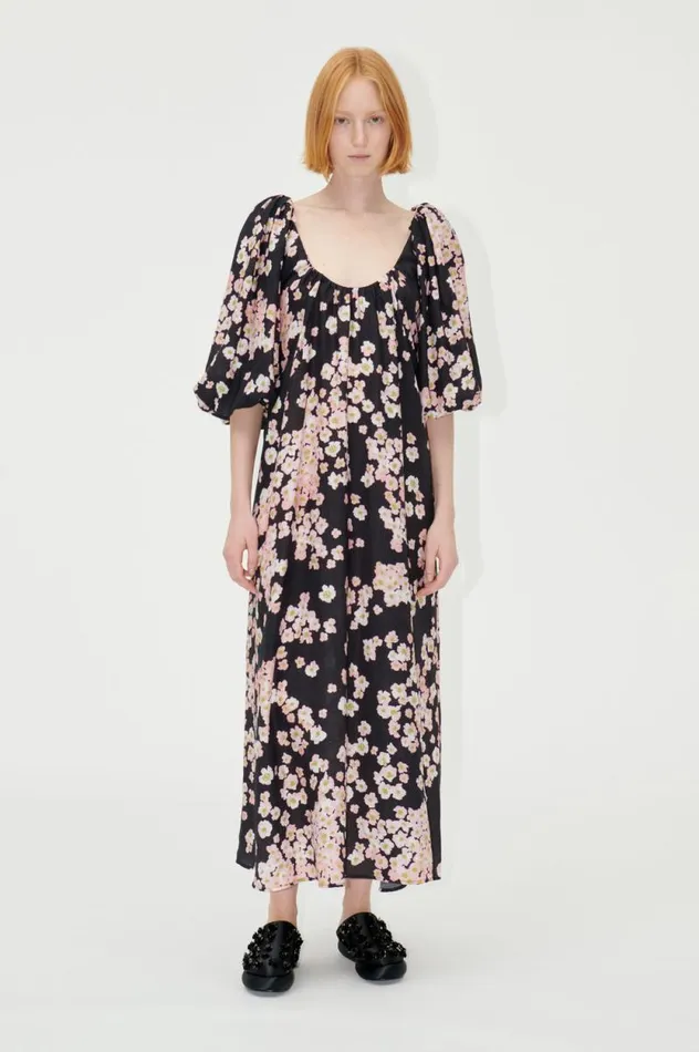 Stine Goya Dresses SGTeresa Dress 8211 Pink Ditzy Flowers 8211 Women