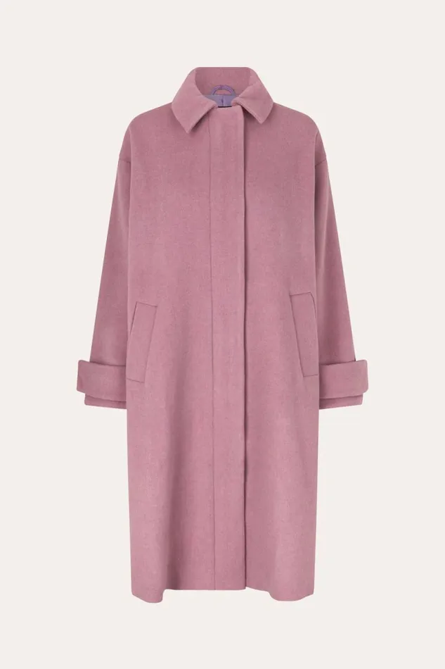 Stine Goya Outerwear Diana Coat 8211 Lilac 8211 Women