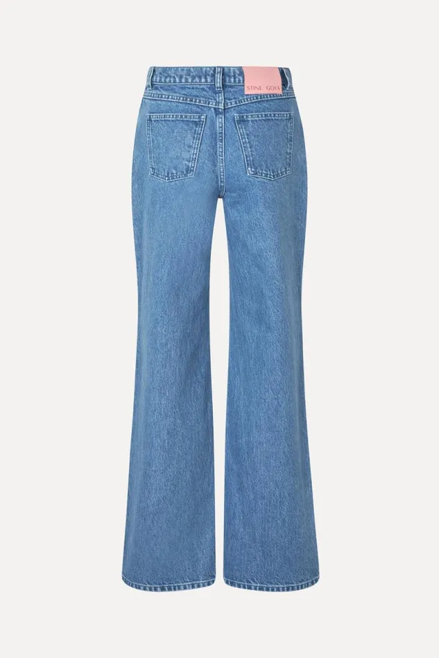 Stine Goya Pants Straight Leg Long Pants 8211 Denim Blue 8211 Women
