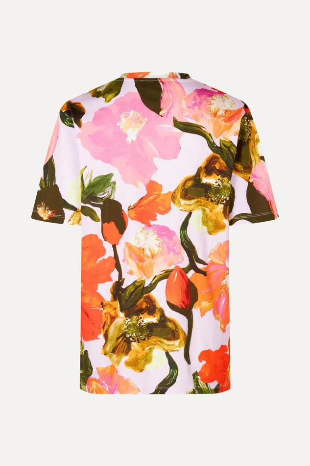 Stine Goya Tops and Shirts SGMargila Tshirt 8211 Summer Day Poppies 8211 Women