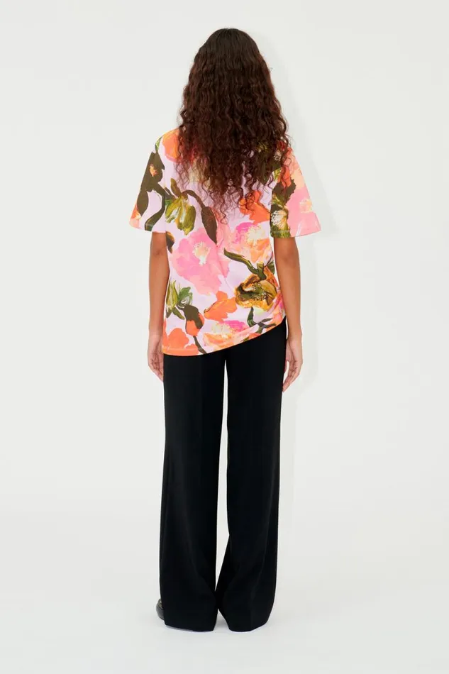 Stine Goya Tops and Shirts SGMargila Tshirt 8211 Summer Day Poppies 8211 Women