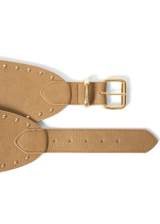 STUD TRIM WAIST BELT Brown Women VENUS Belts
