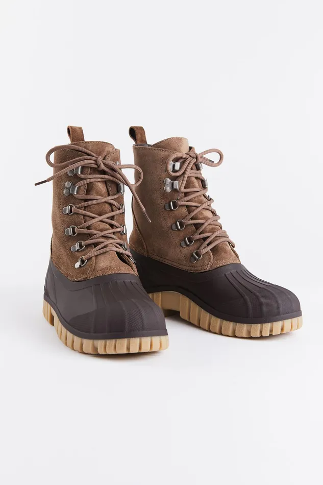 Suede Boots Women Stutterheim Patrol Boot Suede Tobacco