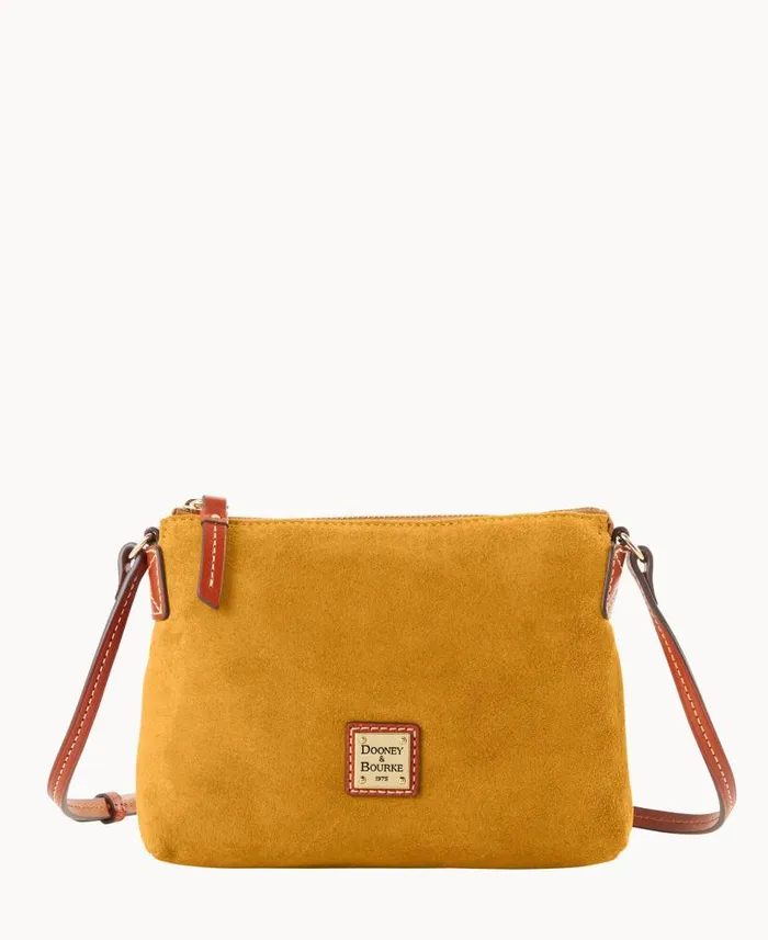 Suede Crossbody Pouchette Chamois Woman Dooney and Bourke Crossbodies