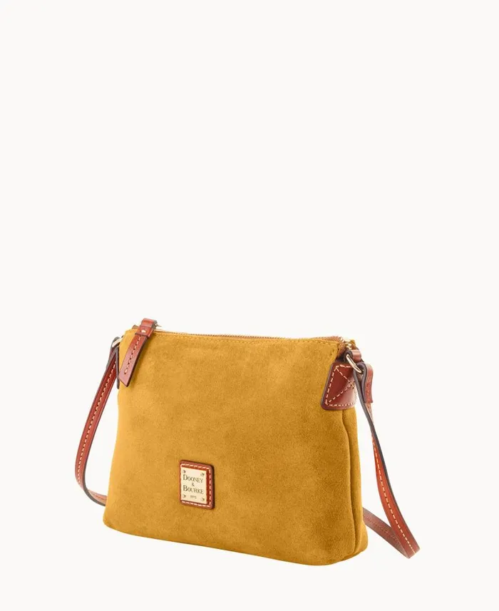 Suede Crossbody Pouchette Chamois Woman Dooney and Bourke Crossbodies Suede Crossbody Pouchette Chamois Woman Dooney and Bourke Crossbodies