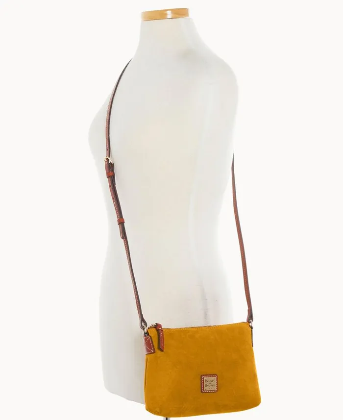 Suede Crossbody Pouchette Chamois Woman Dooney and Bourke Crossbodies Suede Crossbody Pouchette Chamois Woman Dooney and Bourke Crossbodies