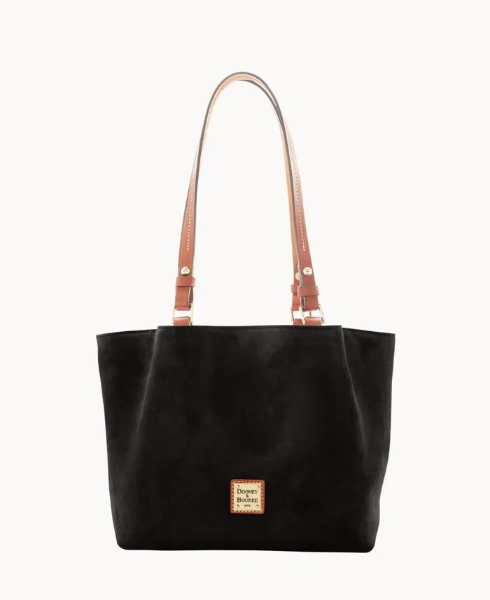 Suede Small Flynn Black Woman Dooney and Bourke Shoulder Bags