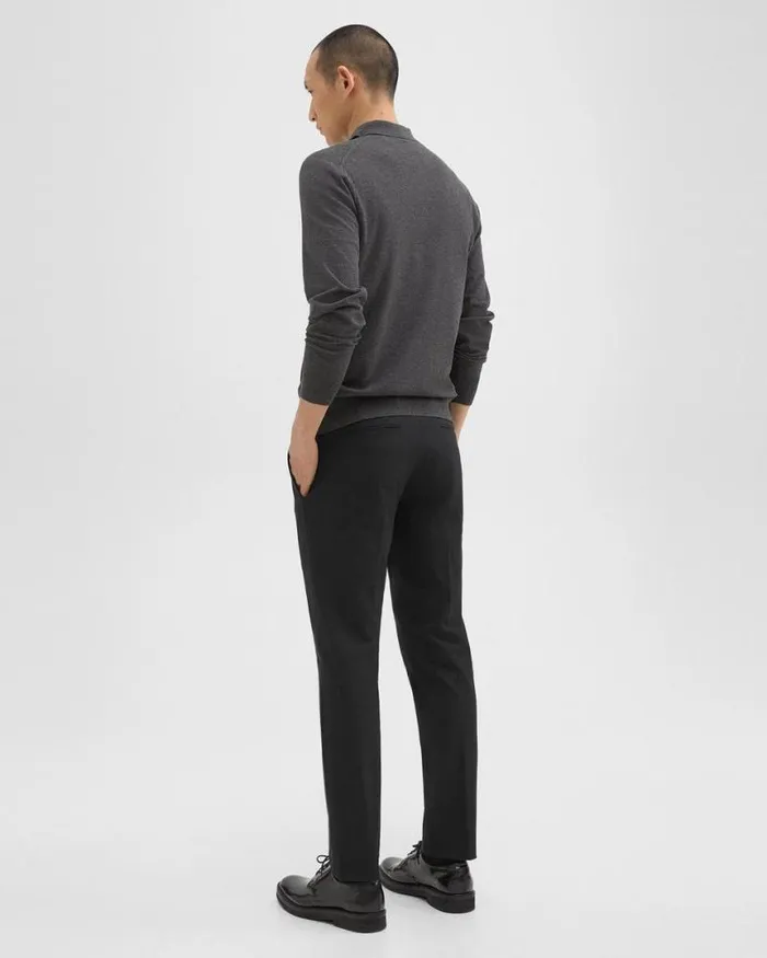 Suits Men Theory Zaine Pant In Stretch Cotton Black Suits Men Theory Zaine Pant In Stretch Cotton Black