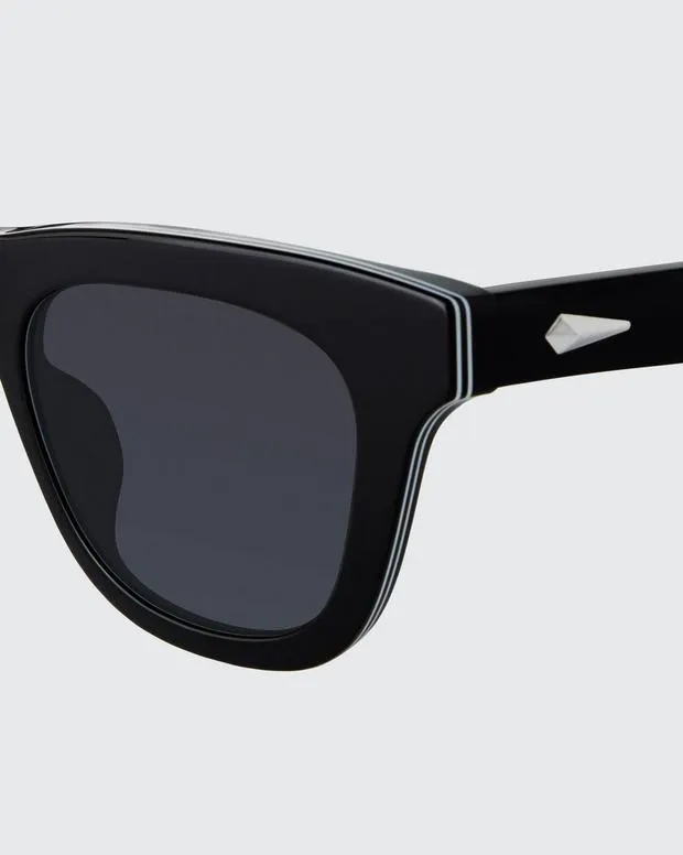 Sunglasses WomenMen Rag and Bone Perry Black
