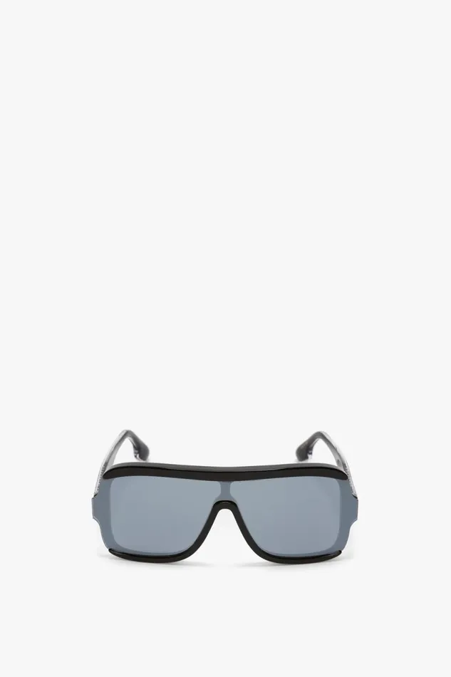 Sunglasses Women Victoria Beckham Layered Mask Sunglasses In BlackSilverMirror Sunglasses Women Victoria Beckham Layered Mask Sunglasses In BlackSilverMirror