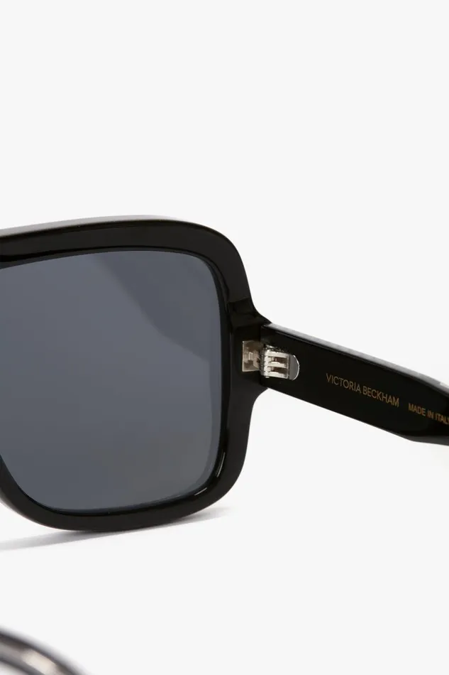 Sunglasses Women Victoria Beckham Layered Mask Sunglasses In BlackSilverMirror Sunglasses Women Victoria Beckham Layered Mask Sunglasses In BlackSilverMirror