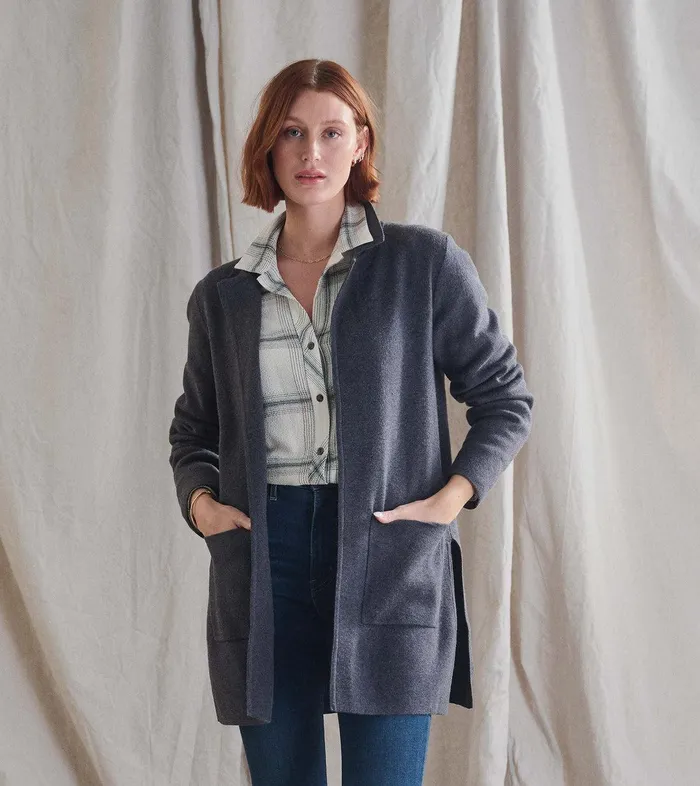 Sweater Blazer 8211 Charcoal Grey Hatley