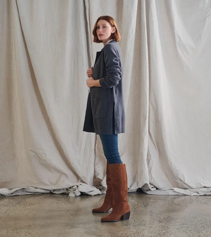 Sweater Blazer 8211 Charcoal Grey Hatley