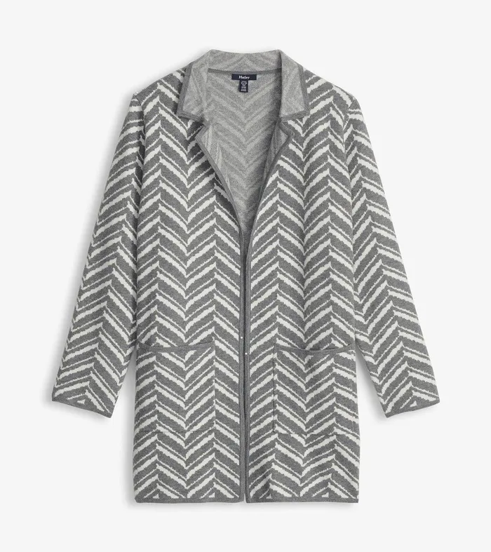 Sweater Blazer 8211 Grey Chevron Hatley