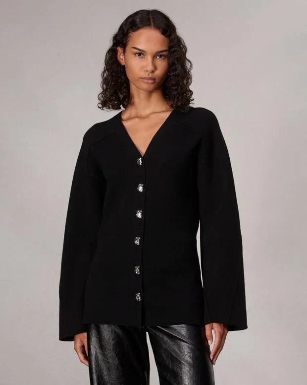Sweaters and Sweatshirts Women Rag and Bone Bridget VNeck Cardigan Black