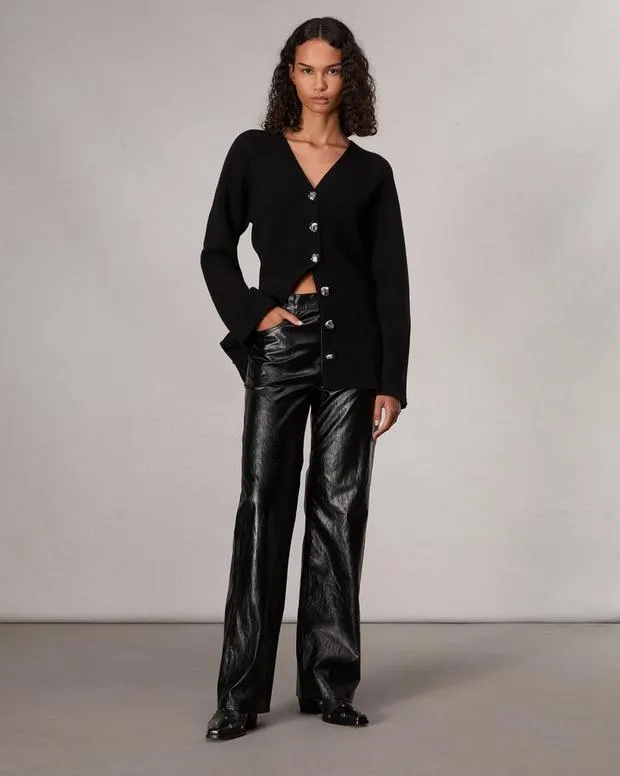 Sweaters and Sweatshirts Women Rag and Bone Bridget VNeck Cardigan Black