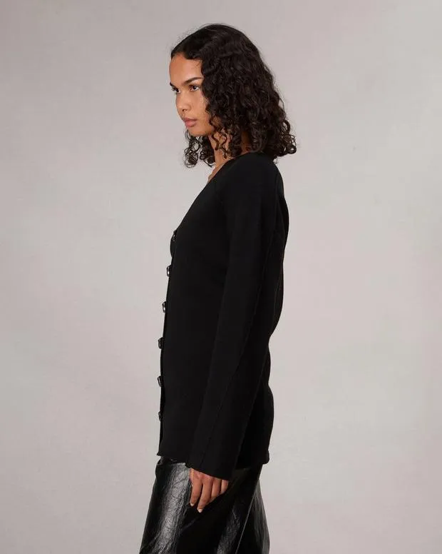 Sweaters and Sweatshirts Women Rag and Bone Bridget VNeck Cardigan Black