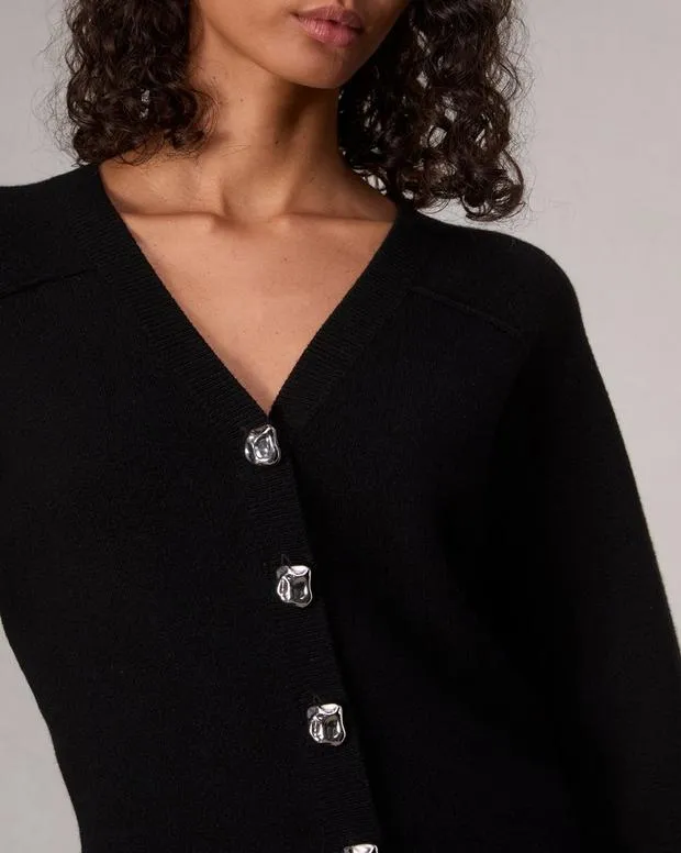 Sweaters and Sweatshirts Women Rag and Bone Bridget VNeck Cardigan Black