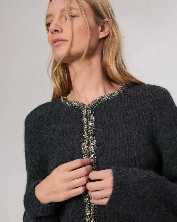 Sweaters and Sweatshirts Women Rag and Bone Davies Lady Cardigan Charcoal