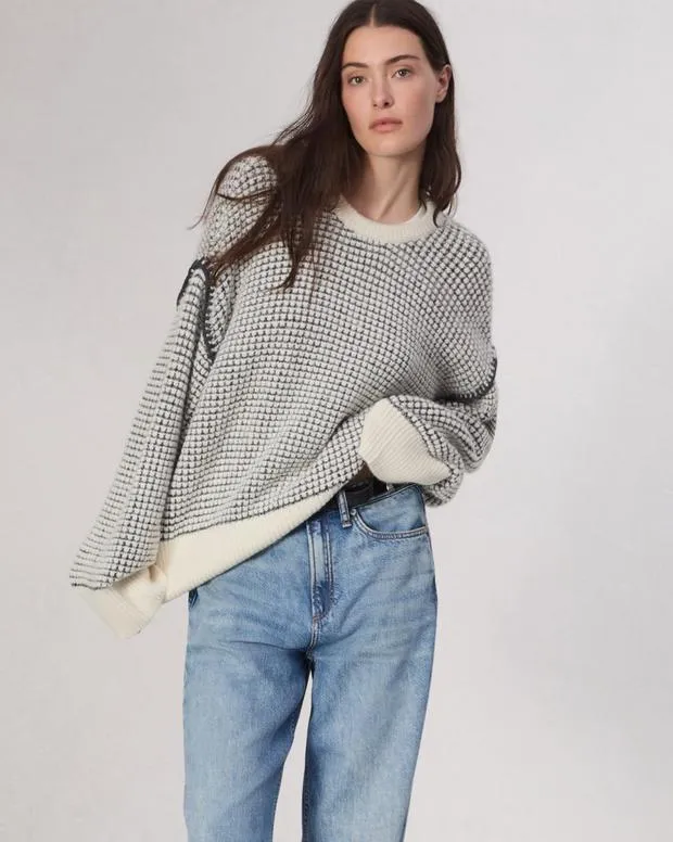 Sweaters and Sweatshirts Women Rag and Bone Katie Sweater Ivory Multi