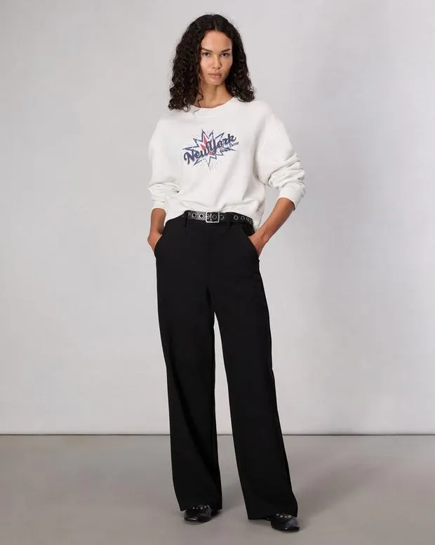 Sweaters and Sweatshirts Women Rag and Bone New York Terry Sweatshirt Ivory Multi