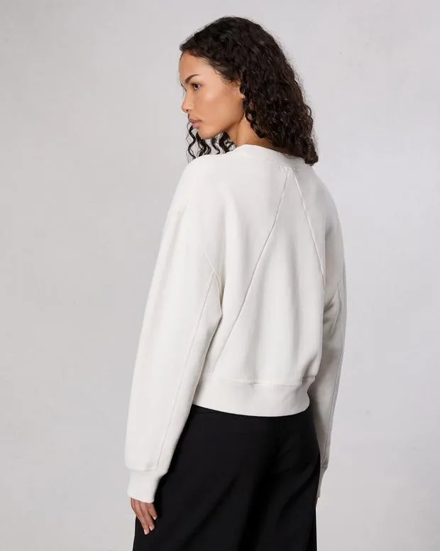 Sweaters and Sweatshirts Women Rag and Bone New York Terry Sweatshirt Ivory Multi