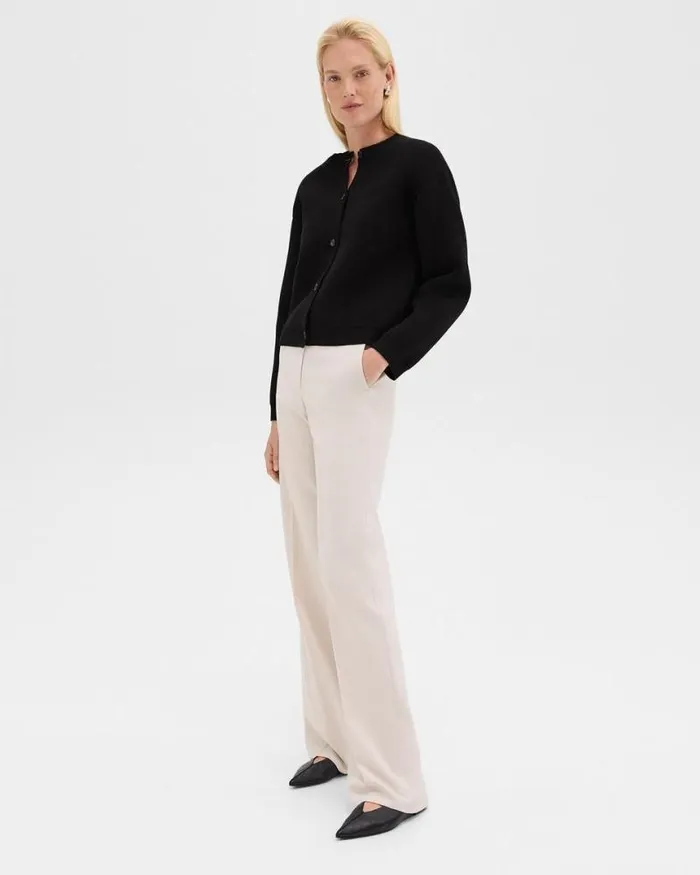 Sweaters Cardigans Women Theory Structured Cardigan In Cotton Boucl Black Sweaters Cardigans Women Theory Structured Cardigan In Cotton Boucl Black