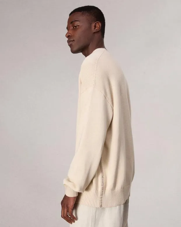 Sweaters Men Rag and Bone Clarkson Cotton Sweater Turtledove