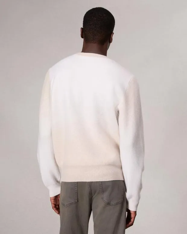 Sweaters Men Rag and Bone Downing Crewneck Sweater Ivory Multi