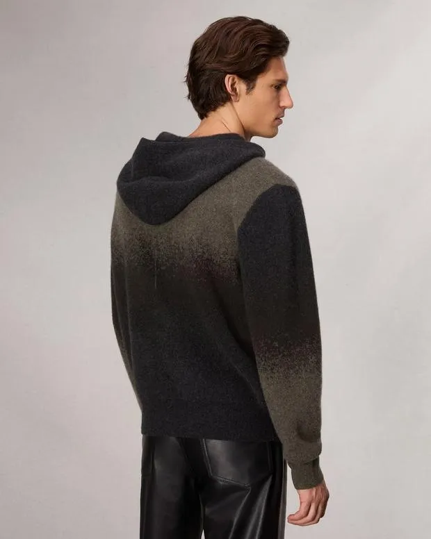 Sweaters Men Rag and Bone Downing Sweater Hoodie Green Multi