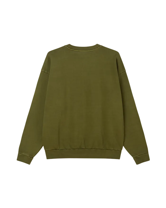 SWEATSHIRTS LOWERCASE PIGMENT CREWNECK Pigment Moss Green 8211 OBEY Clothing Men