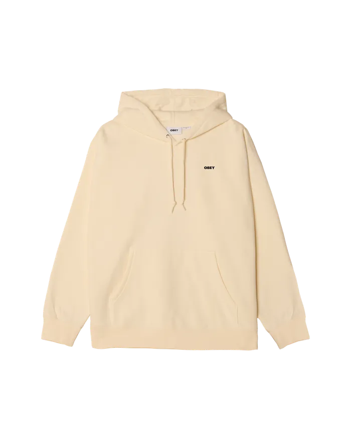 SWEATSHIRTS Men OBEY ICON STENCIL FLAME PULLOVER Unbleached OBEY Clothing