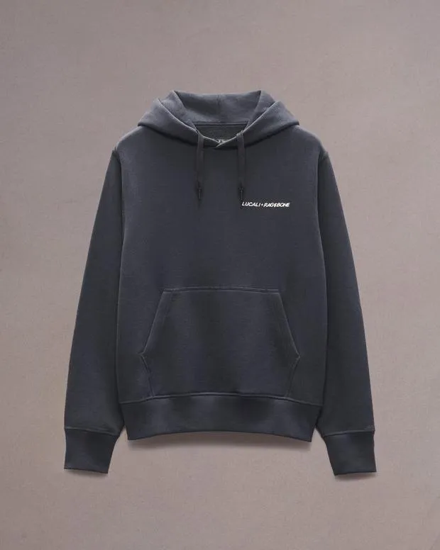 Sweatshirts Men Rag and Bone Lucali Rb Hoodie Black